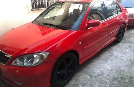 Red Honda Civic 2005 Hatchback at 90000 km for sale