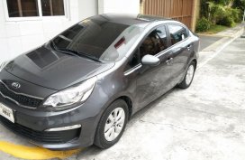 Black Kia Rio 1.4 4-Dr (M) 2016 for sale in Manila