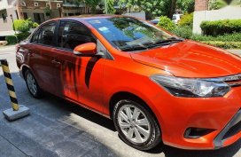 Orange Toyota Vios 1.5 G Manual 2014 for sale in Pasig