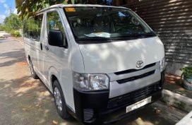 White Toyota Hiace Manual 2019 for sale in Quezon City