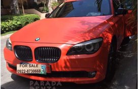 Orange BMW 740Li 2010 for sale in Muntinlupa City