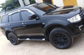 Black Mitsubishi Montero 2015 for sale in Quezon City