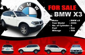 Silver BMW X3 2005 for sale in Davao