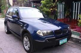 Blue BMW X3 2006 for sale in Muntinlupa