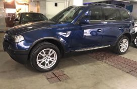 Blue BMW X3 2004 for sale in Mandaluyong