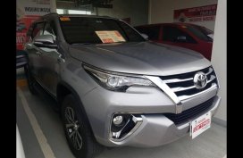 Grey Toyota Fortuner 2017 SUV for sale in Manila