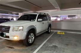 White Ford Everest 2008 SUV at 120000 km for sale in Manila