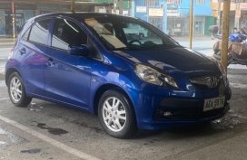 Blue Honda Brio 2015 for sale in Quezon City
