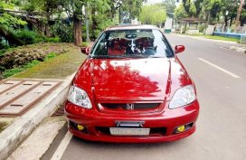 Red Honda Civic 2000 for sale in Quezon City