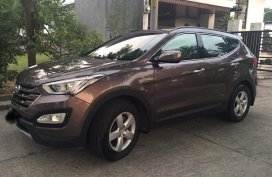 Selling Brown Hyundai Santa Fe 2015 in San Fernando