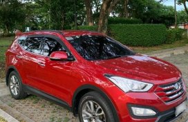 Red Hyundai Santa Fe 2014 for sale in Pasig