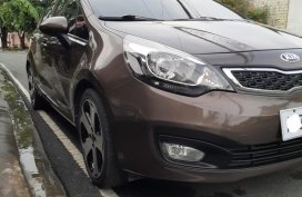 Brown Kia Rio 2014 for sale in Las Pinas 