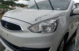 Pearl White Mitsubishi Mirage 2016 for sale in Tarlac