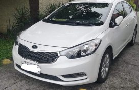 Pearl White Kia Forte 2016 for sale in Las Piñas