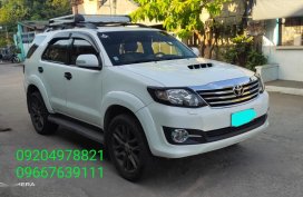 Pearl White Toyota Fortuner 2015 for sale in Orani