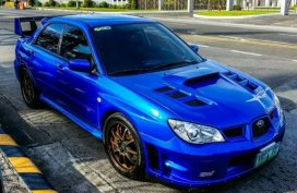 Blue Subaru WRX STI 2007 for sale in Manila