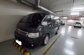 Black Toyota Hiace Super Grandia 2013 for sale in Manila