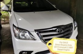 White Toyota Innova 2015 for sale in Cabanatuan