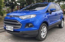 Blue Ford Ecosport 2016 for sale in Manila