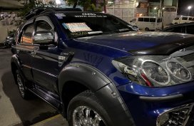Blue Toyota Fortuner 2008 for sale in Manila