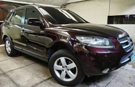 Purple Hyundai Santa Fe 2008 for sale in Quezon City