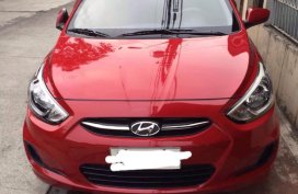 Red Hyundai Accent 2015 for sale in Quezon City