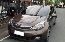 Brown Kia Rio 2014 for sale in Las Piñas