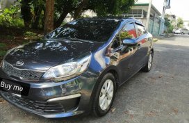 Black Kia Rio 2016 for sale in Quezon City