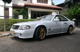 White Mercedes-Benz Sl-Class 1989 for sale in Cebu City
