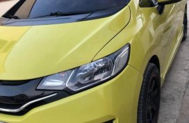 Yellow Honda Jazz 2016 for sale in Lipa City