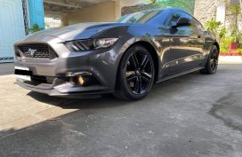 Grey Ford Mustang Ecoboost 2016 for sale in Valenzuela