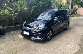 Black Honda Mobilio RS 2016 for sale in Quezon