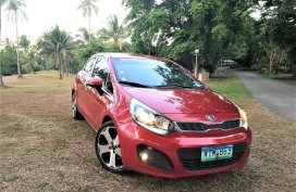 Red Kia Rio 2013 for sale in Silang