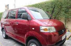 Red Suzuki APV 2014 at good price for sale in Quezon City