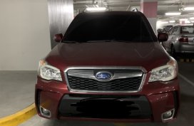 Subaru Forester 2016 Red with Turbo Plate number Ending in 3