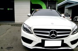 White Mercedes-Benz C200 2014 for sale in Paranaque