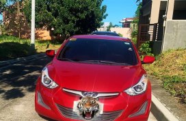 Red Hyundai Elantra 2015 for sale in Cavite