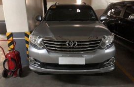 Selling Silver Toyota Fortuner 2015 in Makati