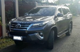 Grey Toyota Fortuner 2016 for sale in Davao 