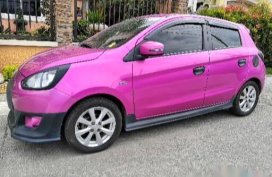 Selling Pink Mitsubishi Mirage 2015 Sedan in Santa Rosa