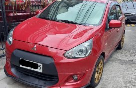Red Mitsubishi Mirage 2014 for sale in Quezon