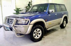 Blue Nissan Patrol 2003 for sale in Quezon City