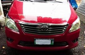 Second hand Red 2012 Toyota Innova  for sale