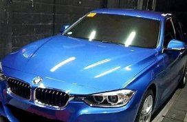 Blue BMW 320D 2014 for sale in Makati