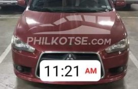 Red 2012 Mitsubishi Lancer Ex  Automatic for sale