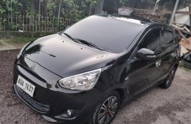 Black Mitsubishi Mirage 2015 for sale in Automatic