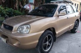 Beige Hyundai Santa Fe 2004 for sale in Valenzuela