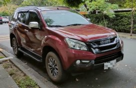 Red Isuzu Mu-X 2017 for sale in Muntinlupa