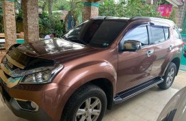 Selling Brown Isuzu MU-X 2015 in Lucena