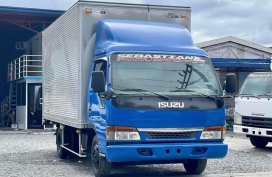 2021 ISUZU ELF ALUMINUM CLOSED VAN 14.5FT NPR MOLYE 4HG1 IN-LINE NO COMPUTER BOX